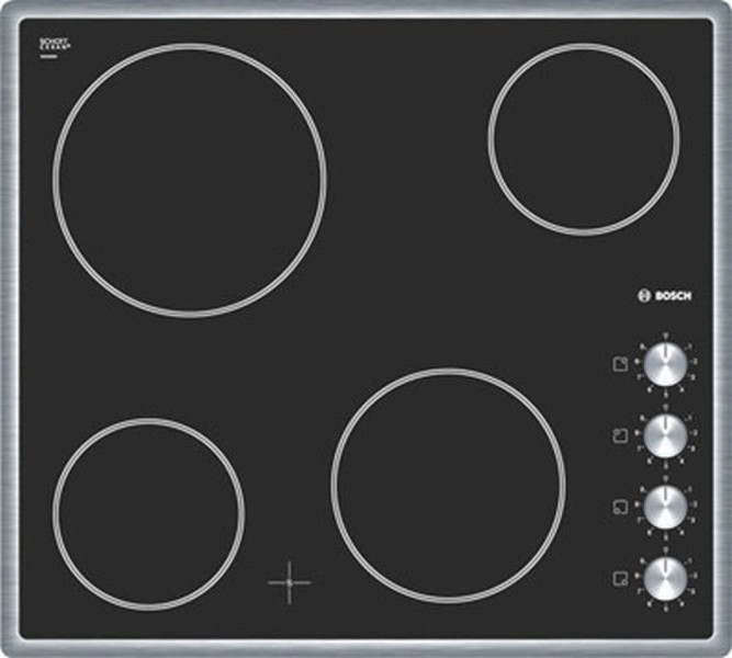 Bosch PKE645C14D Встроенный Electric hob Черный плита