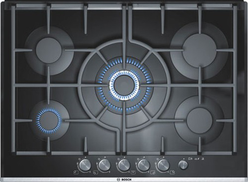 Bosch PPQ726M90E Встроенный Gas hob Черный плита