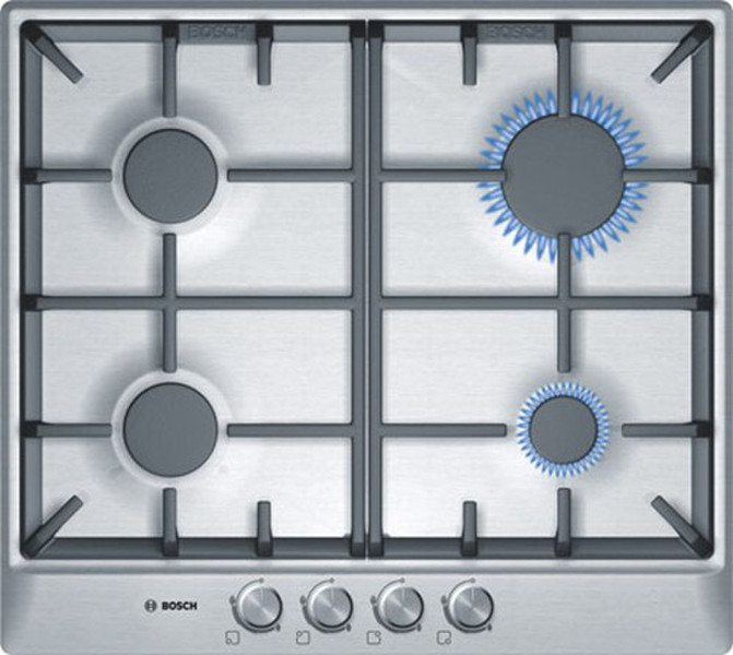 Bosch PCP615B90B Встроенный Gas hob Нержавеющая сталь плита