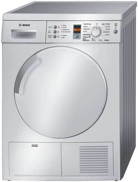 Bosch WTE8430SGB freestanding 7kg Silver tumble dryer