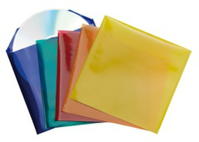 Ednet 91738 100Disks Mehrfarben CD-Hülle