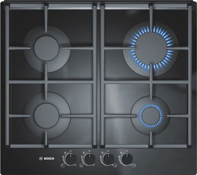 Bosch PPP616B90E Встроенный Gas hob Черный плита