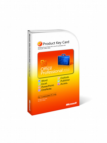 Microsoft Office Professional 2010 EN 1user(s) English