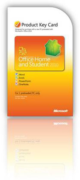 Microsoft Office Home & Student 2010 FR 1user(s) French