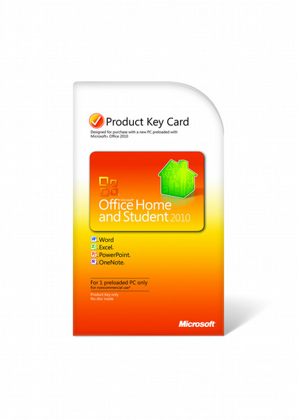 Microsoft Office Home & Student 2010 EN 1Benutzer Englisch