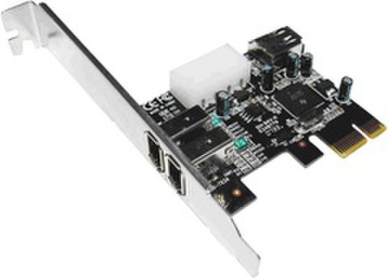 Ednet PCIe FIRE WIRE CARD, 2+1 1394a Port PCIe интерфейсная карта/адаптер
