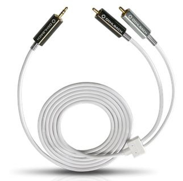 OEHLBACH 90565 5m 3.5mm 2 x RCA White audio cable