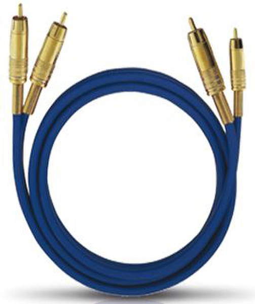 OEHLBACH 2032 1m 2 x RCA 2 x RCA Blau Audio-Kabel