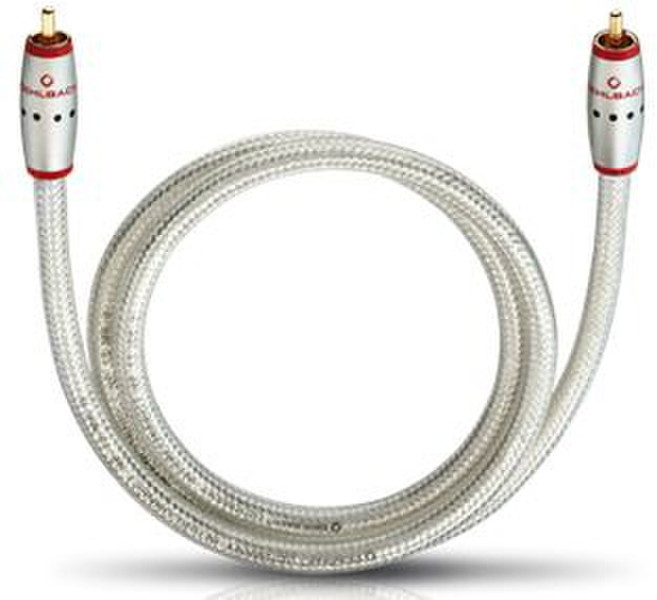 OEHLBACH 10301 1м RCA RCA Cеребряный коаксиальный кабель