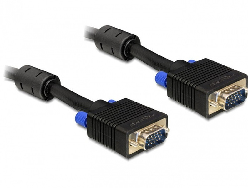 DeLOCK 2m VGA Cable 2m VGA (D-Sub) VGA (D-Sub) Schwarz VGA-Kabel