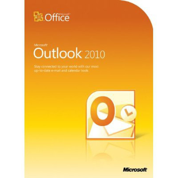 Microsoft Outlook 2010, DVD, 32/64 bit, EN, Academic 1пользов. почтовая программа