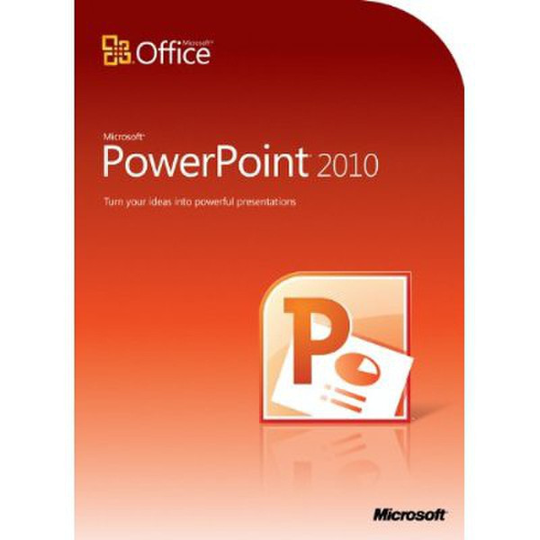 Microsoft PowerPoint Home and Student 2010, DVD, 32/64 bit, FR