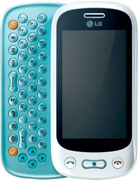 LG GT350 Одна SIM-карта Синий, Белый смартфон
