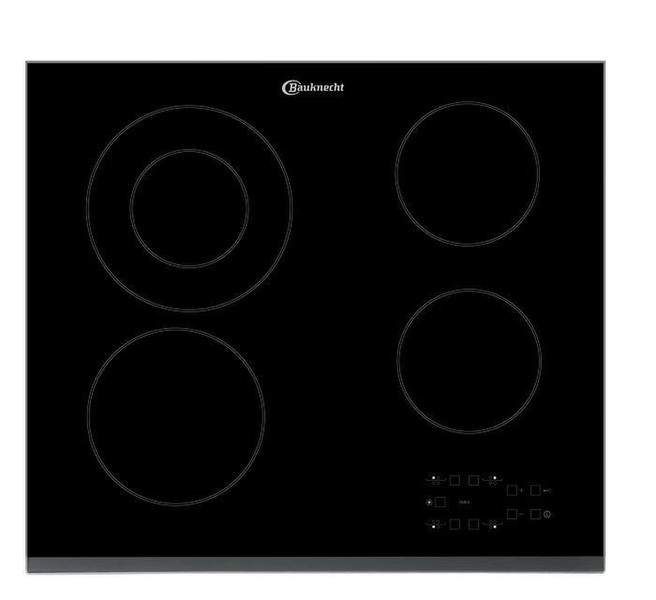 Bauknecht ETPS 8460 IN Eingebaut Ceramic hob Schwarz