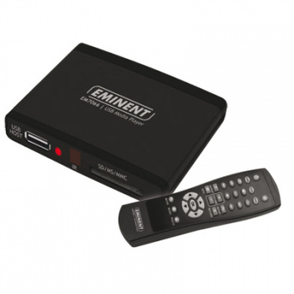 Eminent USB 2.0 Media Player Черный медиаплеер