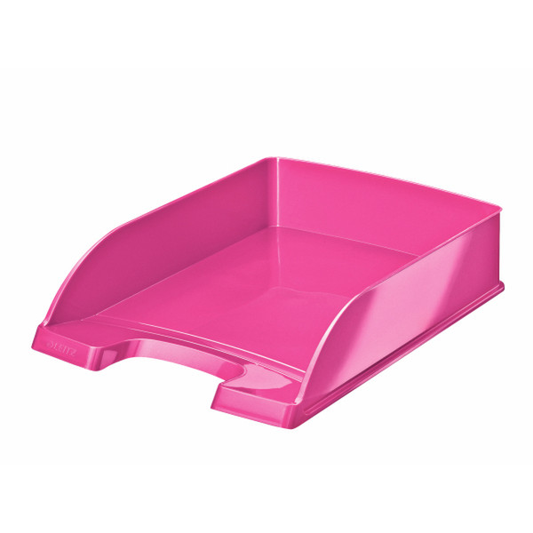 Leitz WOW Polystyrene Pink desk tray