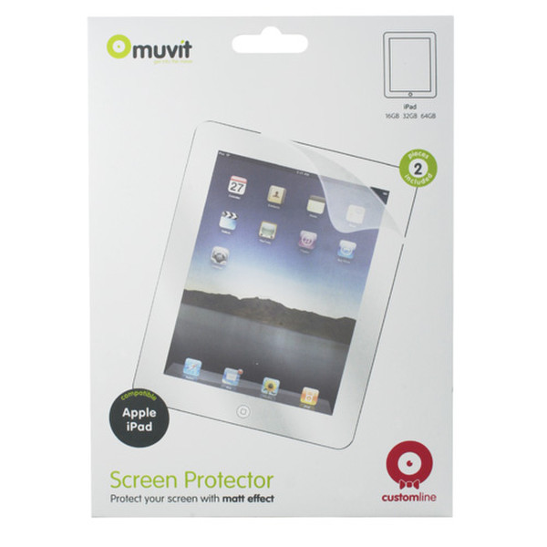 Muvit iPad screenprotector Privacy Transparent