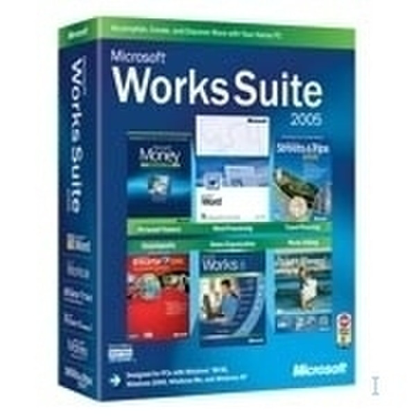 Microsoft Works Suite 2005, EN Intl, 3-Pk OEM 3Benutzer Englisch