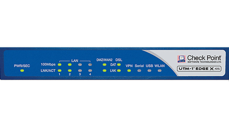 Check Point Software Technologies VPN-1 Edge UTM Appliance wireless W16 190Mbit/s hardware firewall