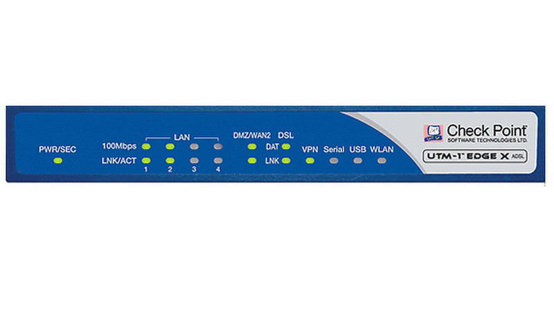 Check Point Software Technologies VPN-1 Edge UTM Appliance X8 190Mbit/s Firewall (Hardware)