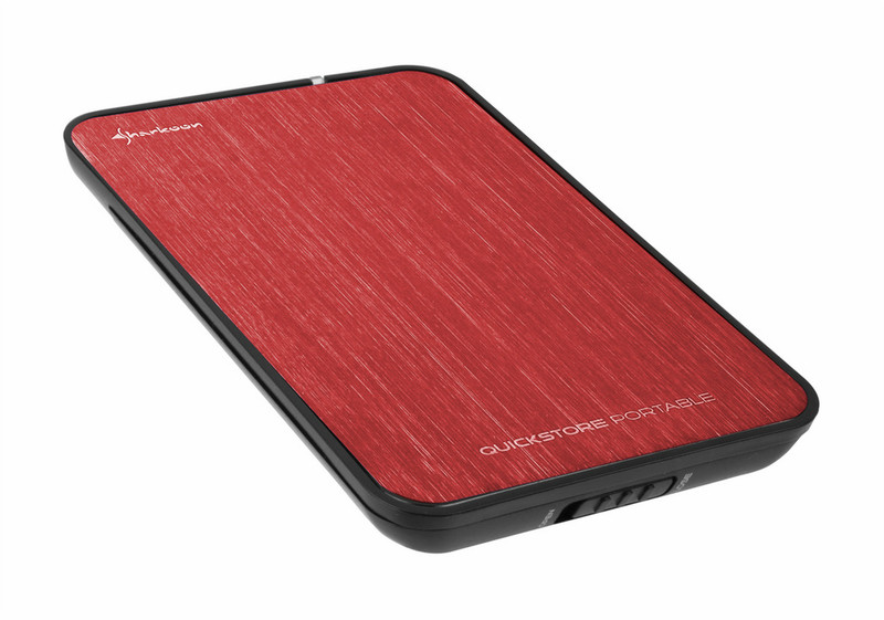 Sharkoon QuickStore Portable 2.5Zoll Schwarz, Rot