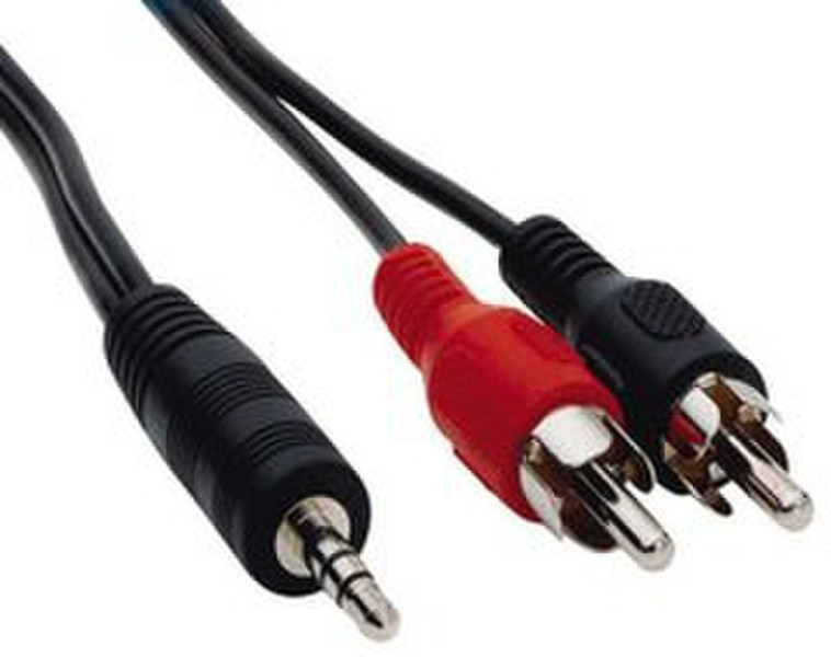 Ednet 84030 1.8m Schwarz Audio-Kabel