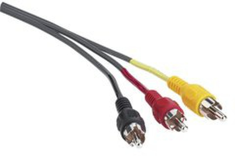 Ednet 84035 3m Black composite video cable