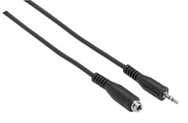 Ednet 84036 0.9m 3.5mm 2.5mm Black audio cable