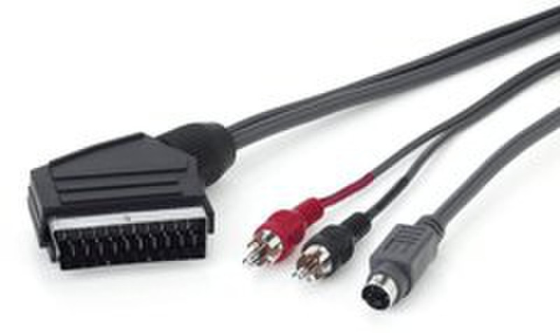 Ednet 84090 2m Black video cable adapter
