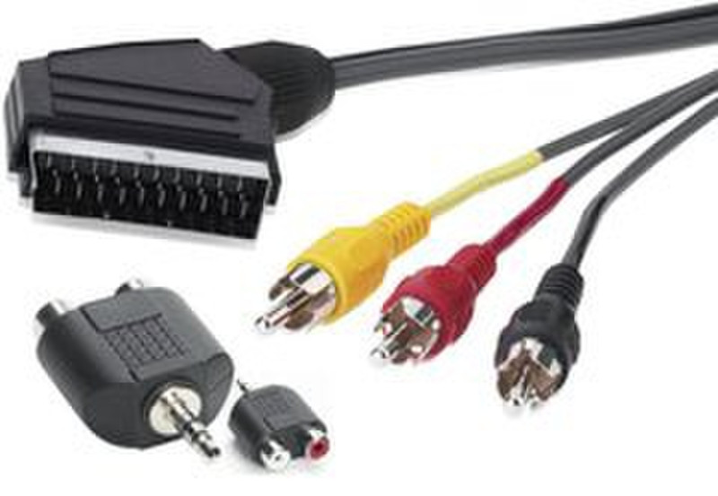 Ednet 84093 10m Schwarz Videokabel-Adapter