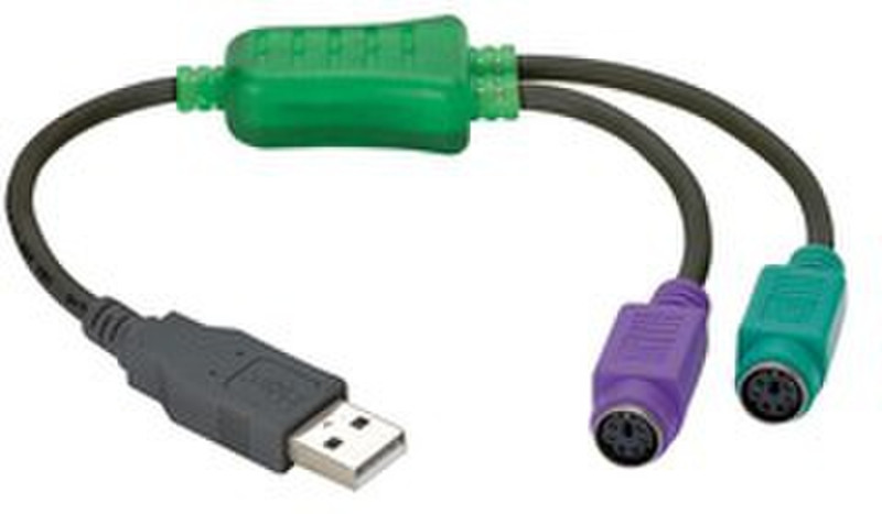 Ednet 84203 0.5m Black KVM cable