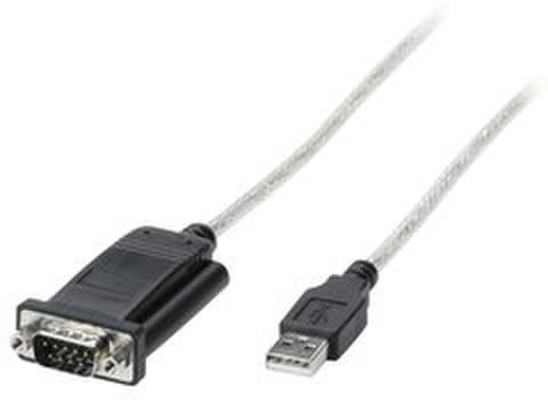 Ednet 84204 USB Serial Adapter Schwarz Kabelschnittstellen-/adapter