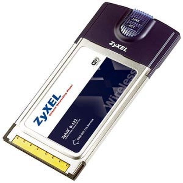 ZyXEL ZyAIR B-122 - 802.11b Wireless CardBus Card Internal 11Mbit/s networking card