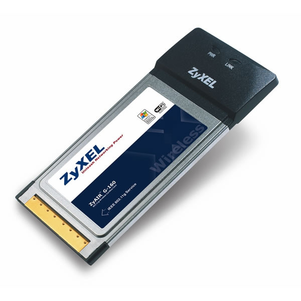 ZyXEL ZyAIR G-160 - 802.11g Wireless CardBus Card Внутренний 54Мбит/с сетевая карта