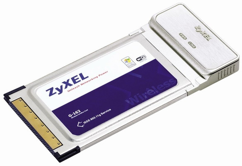 ZyXEL ZyAIR G-162 - 802.11g Wireless CardBus Card Внутренний 125Мбит/с сетевая карта