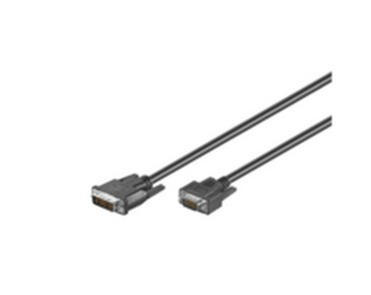 Microconnect 50990 2m DVI-I VGA (D-Sub) Schwarz Videokabel-Adapter