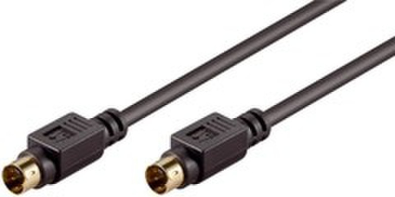 Ednet S-VHS - S-VHS, 2.0m 2м S-Video (4-pin) S-Video (4-pin) Черный S-video кабель