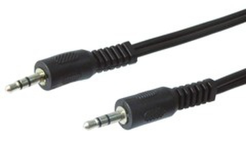 Ednet 3.5mm - 3.5mm, 1.5m 1.5m 3.5mm 3.5mm Black audio cable