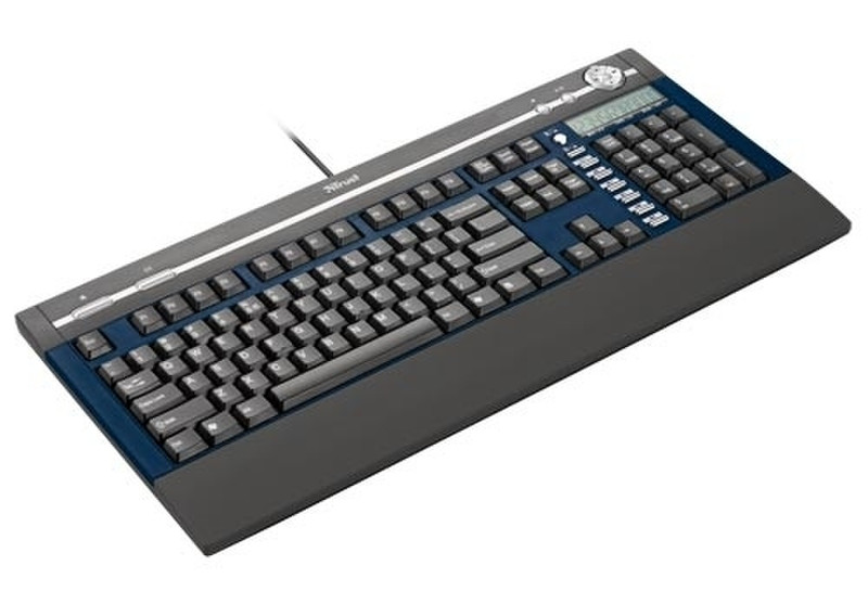 Trust Calculator Keyboard KB-1600 USB QWERTY Black keyboard
