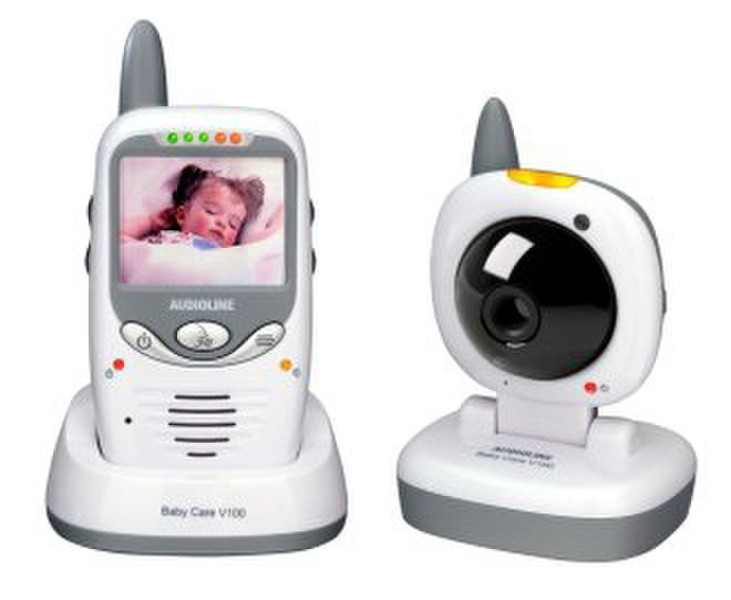 Audioline Baby Care V 100 150m Grey,White baby video monitor