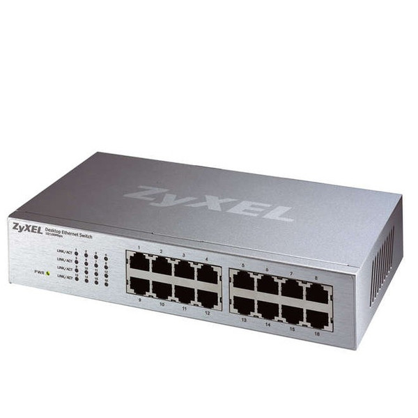 ZyXEL ES-116P 16-port Desktop Ethernet Switch Неуправляемый
