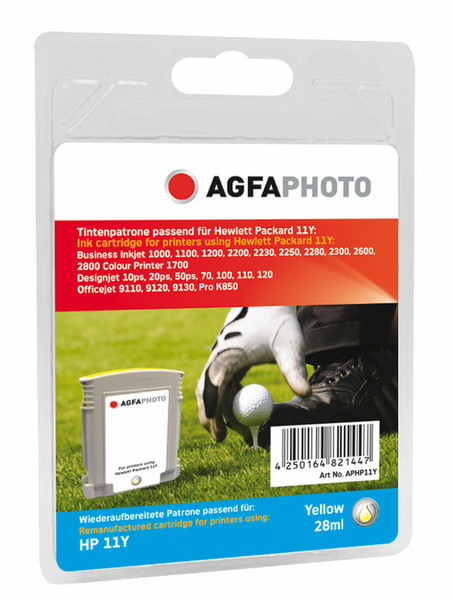 AgfaPhoto APHP11Y Yellow ink cartridge