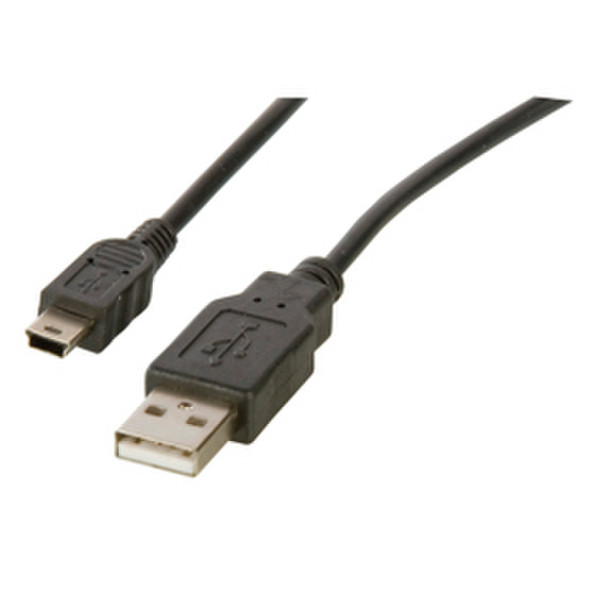 Eminent Mini USB-Cable 1.8 m 1.8m USB A Mini-USB B Schwarz USB Kabel