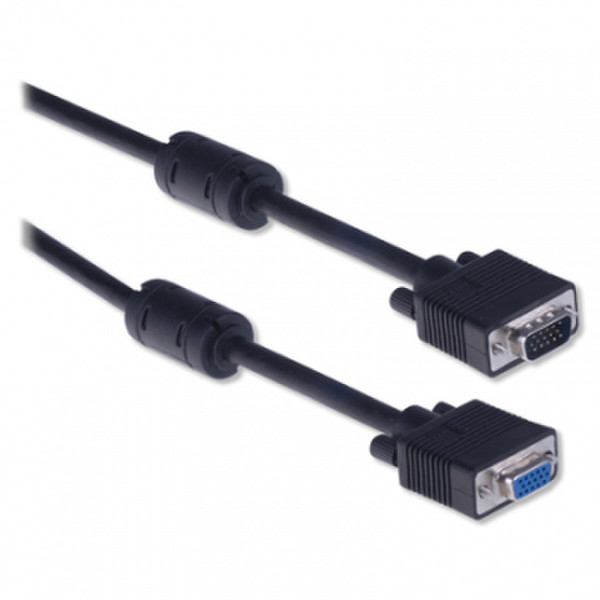 Eminent EM9815 3м VGA (D-Sub) VGA (D-Sub) Черный VGA кабель
