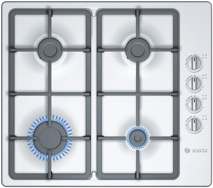 Bosch PBP615B90N Встроенный Gas hob Нержавеющая сталь плита