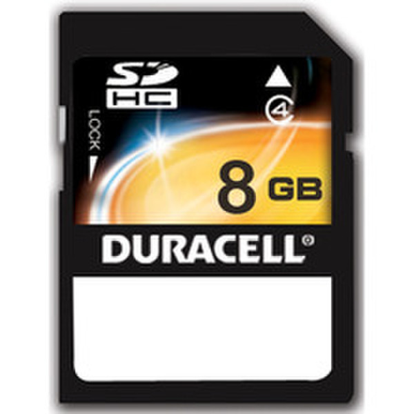 Duracell SDHC 8GB 8ГБ SDHC Class 4 карта памяти