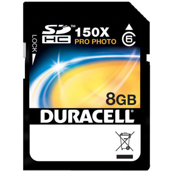 Duracell DU-SD6-08G-C 8ГБ SDHC карта памяти