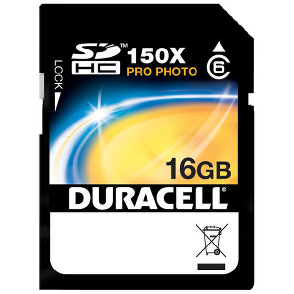 Duracell DU-SD6-16G-C 16ГБ SDHC карта памяти
