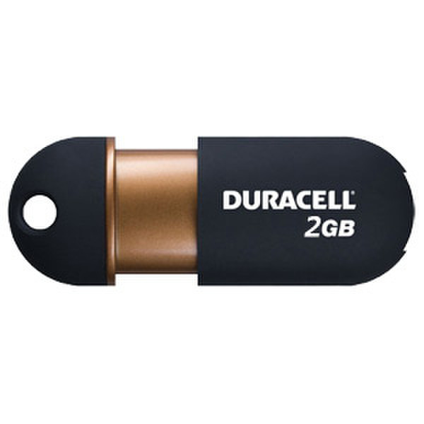 Duracell Capless USB 2GB USB 2.0 Type-A Black USB flash drive
