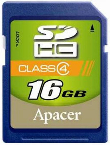 Apacer AP16GDSHC4-R 16GB SDHC memory card